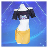 Mira Yellow Swimsuit Cosplay Costume Halloween Carnival Party Suit