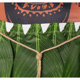 Moana Live-action Maui  Brown Jumpsuit with Grass Skirt Cosplay Costume Halloween Carnival Party Suit