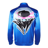 Mortal Kombat 2 Johnny Cage Blue Coat Cosplay Costume Halloween Carnival Party Suit