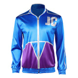 Mortal Kombat 2 Johnny Cage Blue Coat Cosplay Costume Halloween Carnival Party Suit