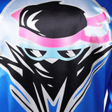 Mortal Kombat 2 Johnny Cage Blue Coat Cosplay Costume Halloween Carnival Party Suit