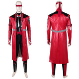 Mortal Kombat 2 Kenshi Takahashi Red Outfit Cosplay Costume Halloween Carnival Party Suit
