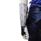 Mortal Kombat 2 Kitana Blue Outfit Cosplay Costume Halloween Carnival Party Suit