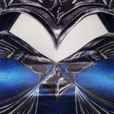 Mortal Kombat 2 Kitana Blue Outfit Cosplay Costume Halloween Carnival Party Suit