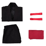Mortal Kombat 2 Liu Kang Black Outfit Cosplay Costume Halloween Carnival Party Suit