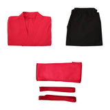 Mortal Kombat 2 Liu Kang Red Outfit Cosplay Costume Halloween Carnival Party Suit