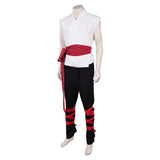 Mortal Kombat 2 Liu Kang White Outfit Cosplay Costume Halloween Carnival Party Suit