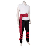 Mortal Kombat 2 Liu Kang White Outfit Cosplay Costume Halloween Carnival Party Suit