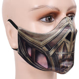 Mortal Kombat 2 Scorpion Mask Cosplay Latex Masks Helmet Masquerade Halloween Party Costume Props