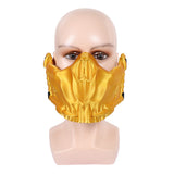 Mortal Kombat 2 Scorpion Yellow Mask Cosplay Latex Masks Helmet Masquerade Halloween Party Costume Props
