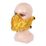 Mortal Kombat 2 Scorpion Yellow Mask Cosplay Latex Masks Helmet Masquerade Halloween Party Costume Props
