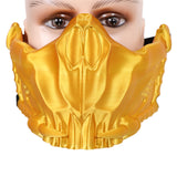 Mortal Kombat 2 Scorpion Yellow Mask Cosplay Latex Masks Helmet Masquerade Halloween Party Costume Props