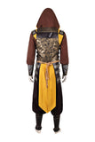 Mortal Kombat 2 Scorpion Yellow Outfit Cosplay Costume Halloween Carnival Party Suit