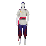 Mortal Kombat Fire God Liu Kang Grey Outfit Cosplay Costume Halloween Carnival Party Suit