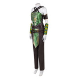 Mortal Kombat Jade Green Outfit Women Pro Cosplay Costume Halloween Carnival Party Suit