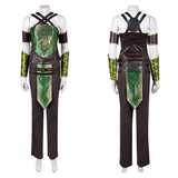 Mortal Kombat Jade Green Outfit Women Pro Cosplay Costume Halloween Carnival Party Suit