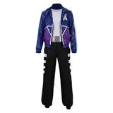 Mortal Kombat Johnny Cage Blue Costume Cosplay Costume Halloween Carnival Party Suit