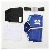 Mortal Kombat Johnny Cage Blue Costume Cosplay Costume Halloween Carnival Party Suit