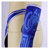 Mortal Kombat Kitana Adult Women Blue Cosplay Costume Halloween Carnival Party Suit