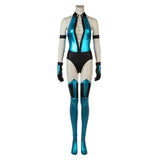 Mortal Kombat KITANA Blue Outfit Cosplay Costume Halloween Carnival Party Suit