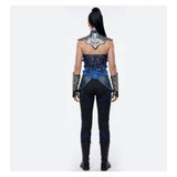 Mortal Kombat Kitana Blue Outfit Cosplay Costume Halloween Carnival Party Suit