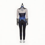 Mortal Kombat Kitana Blue Outfit Cosplay Costume Halloween Carnival Party Suit