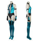 Mortal Kombat KITANA Blue Outfit Cosplay Costume Halloween Carnival Party Suit