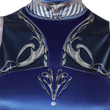 Mortal Kombat kitana Blue Outfit Cosplay Costume Halloween Carnival Party Suit