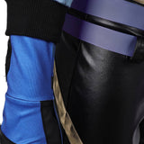 Mortal Kombat Kitana New Blue Outfit Cosplay Costume Halloween Carnival Suit