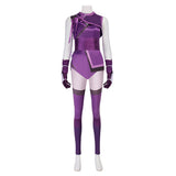 Mortal Kombat Mileena Purple Bodysuit Cosplay Costume Halloween Carnival Party Suit