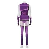 Mortal Kombat Mileena Purple Bodysuit Cosplay Costume Halloween Carnival Party Suit