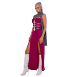 Mortal Kombat Sindel Red Dress Cosplay Costume Halloween Carnival Party Suit