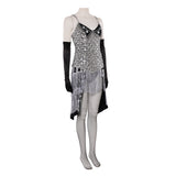 Moulin Rouge Satine Women Sliver Dress Cosplay Costume Halloween Carnival Party Suit