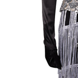 Moulin Rouge Satine Women Sliver Dress Cosplay Costume Halloween Carnival Party Suit