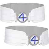 Mr. Fantastic Reed Richards Cosplay White Belt For Adult Unisex Halloween Carnival Suit