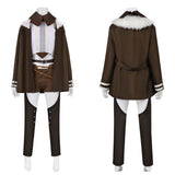 Mushoku Tensei Eris Greyrat Brown Coat Outfit Cosplay Costume Halloween Carnival Party Suit