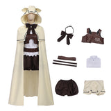 Mushoku Tensei Eris Greyrat Women White Cape Outfit Cosplay Costume Halloween Carnival Party Suit