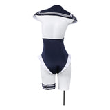My Dress-Up Darling Kitagawa Marin Women Blue Sailor Swimsuit Cosplay Costume Halloween Carnival Party Suit