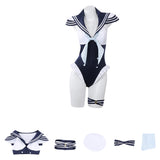 My Dress-Up Darling Kitagawa Marin Women Blue Sailor Swimsuit Cosplay Costume Halloween Carnival Party Suit