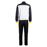 Natsuki Subaru Black and White Sportswear Cosplay Costume Halloween Carnival Party Suit
