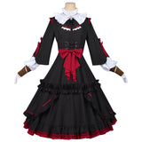 NEEDY GIRL OVERDOSE MICHICA GOKUBARA Cosplay Black Dress Women Halloween Carnival