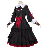 NEEDY GIRL OVERDOSE MICHICA GOKUBARA Cosplay Black Dress Women Halloween Carnival