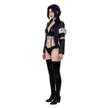 Nico Robin Women Black Leather Suit Cosplay Costume Halloween Carnival Party Suit
