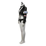Nico Robin Women Black Leather Suit Cosplay Costume Halloween Carnival Party Suit