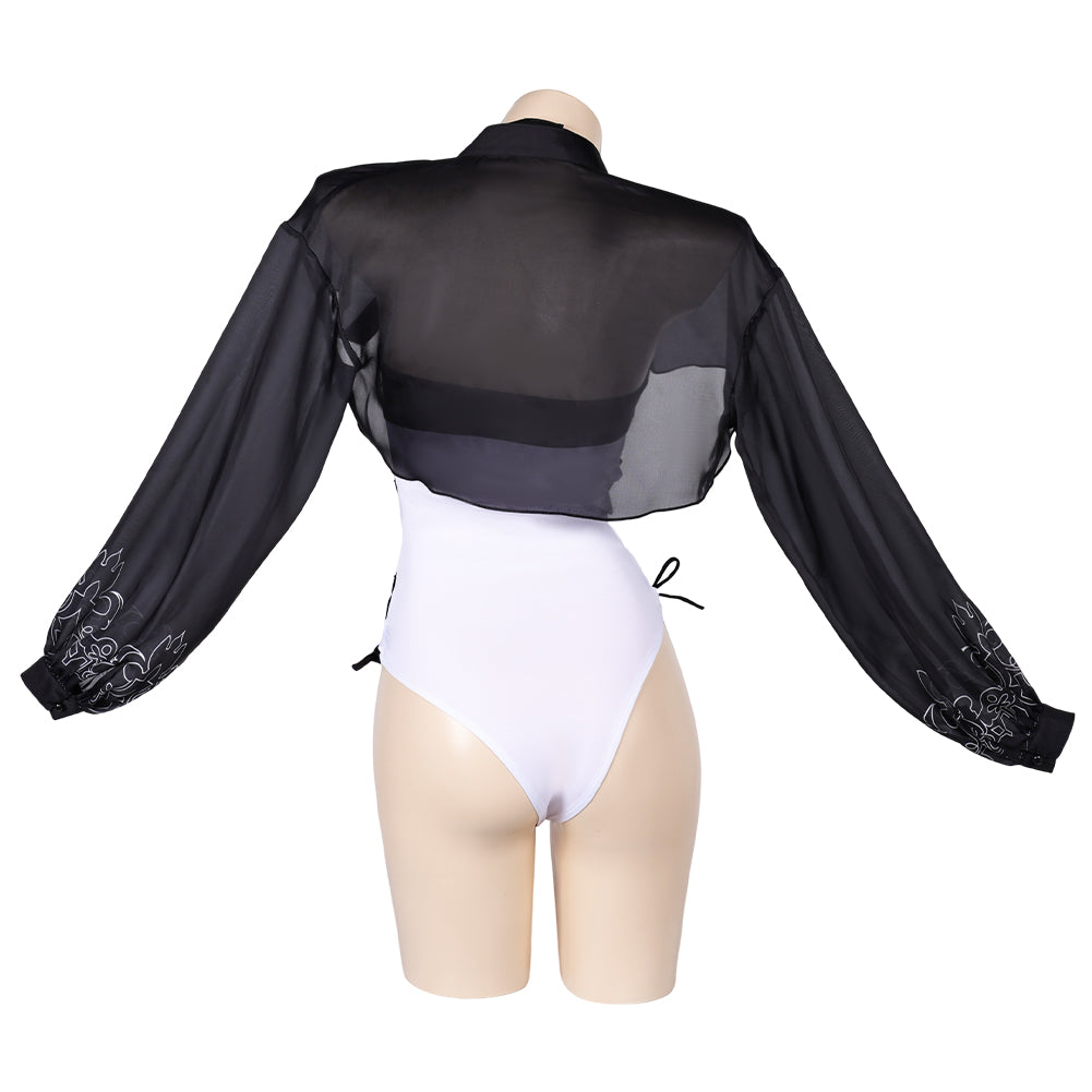 NieR: Automata Ver1.1a YoRHa No.2 Type B Original ONE PIECE Black-white Swimsuit Swimwear Cosplay Costume Outfits