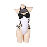 NieR: Automata Ver1.1a YoRHa No.2 Type B Original ONE PIECE Black-white Swimsuit Swimwear Cosplay Costume Outfits