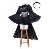 NieR:Automata 2B Black Dress Cosplay Costume Halloween Carnival Party Suit