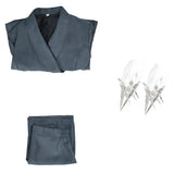Nosferatu Lucy Harker Grey Cosplay Costume For Adult Female Halloween Carnival Party Suit