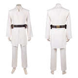 Obi-Wan Kenobi White Outfit Cosplay Costume Halloween Carnival Party Suit