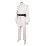 Obi-Wan Kenobi White Outfit Cosplay Costume Halloween Carnival Party Suit